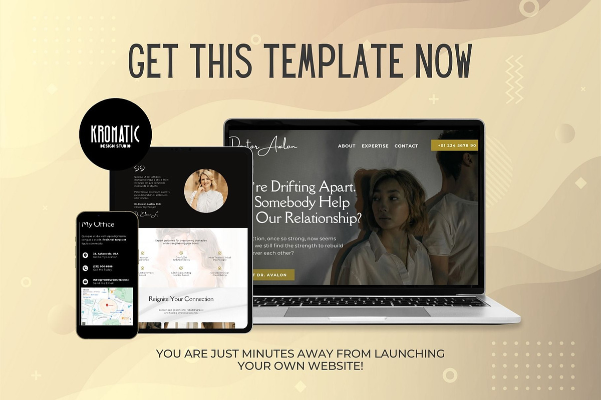 Couples Therapist Website Template, a Landing Page Template by Kromatic Design Studio (Photo 10 of 10)