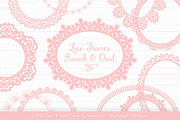 Soft Pink Round Lace Frames, an Illustration by Amanda Ilkov (Thumbnail 1 of 5)
