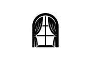 Window Curtain Silhouette Bundle, an Illustration by Creativeshirt (Thumbnail 44 of 51)