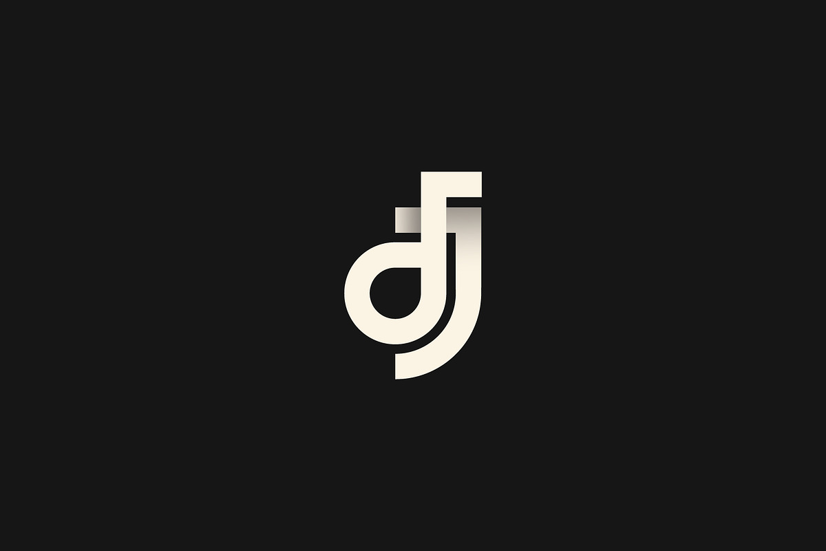 letter dj monogram logo design, a Branding & Logo Template by Vectoryzen (Photo 1 of 2)