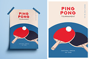 Ping pong, table tennis posters set, a Sport Illustration by Good Studio (Thumbnail 2 of 4)