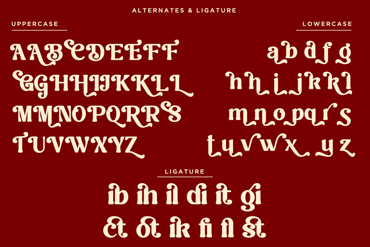 Belyora - Stylish Retro Font, a Serif Font by Font Liner (Photo 12 of 13)