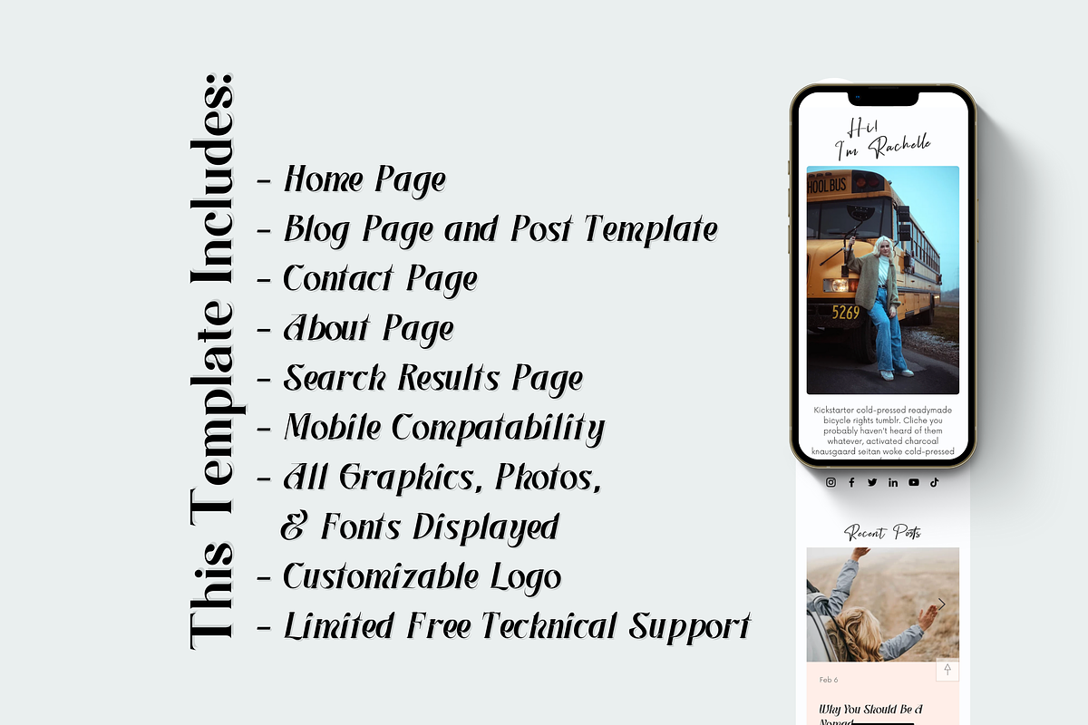 Retro Sunset Travel Blog for WIX, a Wix Template by Emaline Audra Design Co. (Photo 2 of 4)
