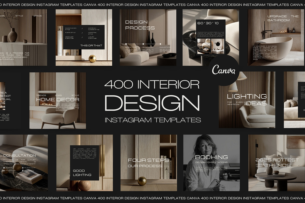 Interior Design Instagram Templates I preview 2