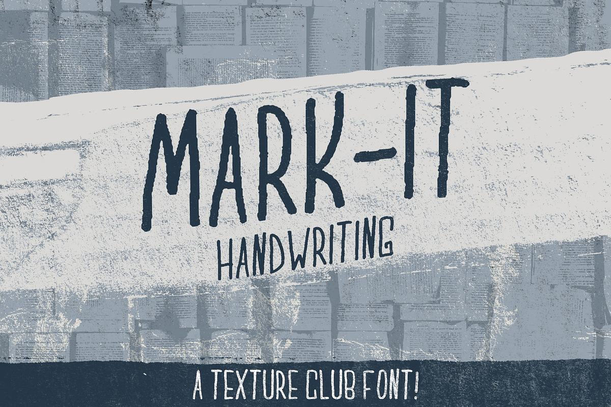Mark-It handwritten font