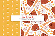 Baseball Sports Seamless Patterns, a Pattern Graphic by Alanna Messina Design Co (Thumbnail 4 of 7)