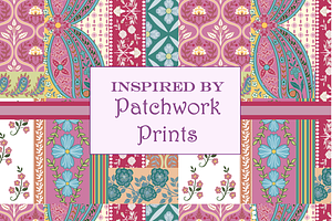 Boho Patchwork Patterns Multi Color