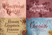 FLORAL DECORATIVE FONT COLLECTION, a Script Font by HypeWorksCo (Thumbnail 14 of 18)