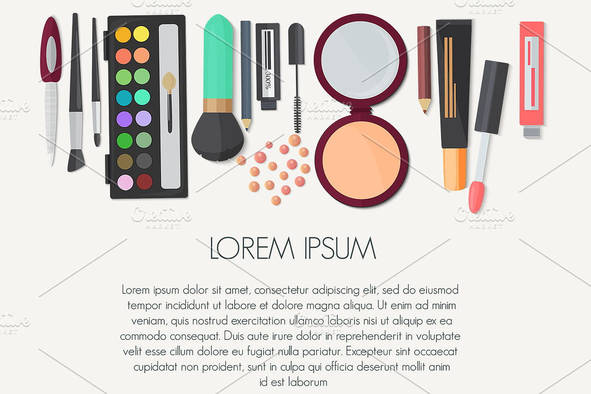 Colorful cosmetics concepts Pack set, a Background Graphic by Lemberg Vector (Photo 2 of 5)