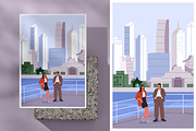 People in China, Asia city cards set, a Person Illustration by Good Studio (Thumbnail 3 of 4)