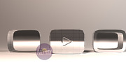 DIY YouTube Box 3D model template, an Object Graphic by PolyFish (Thumbnail 2 of 4)