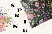 SPRING watercolor floral set, a Decorative Illustration by Yuliia Lashevska (Thumbnail 10 of 14)