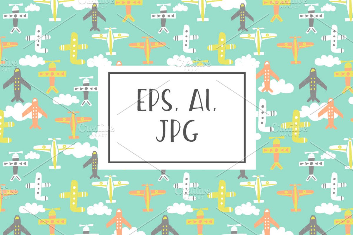 it's a BABY Seamless Patterns, a Pattern Graphic by Katya_lu (Photo 2 of 8)