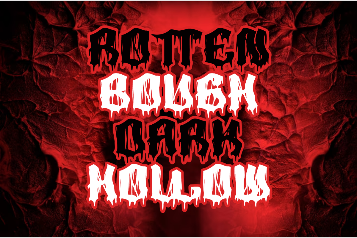 Meltroot Forest Spooky Horror Font, a Font by PutraCetol Studio (Photo 2 of 5)