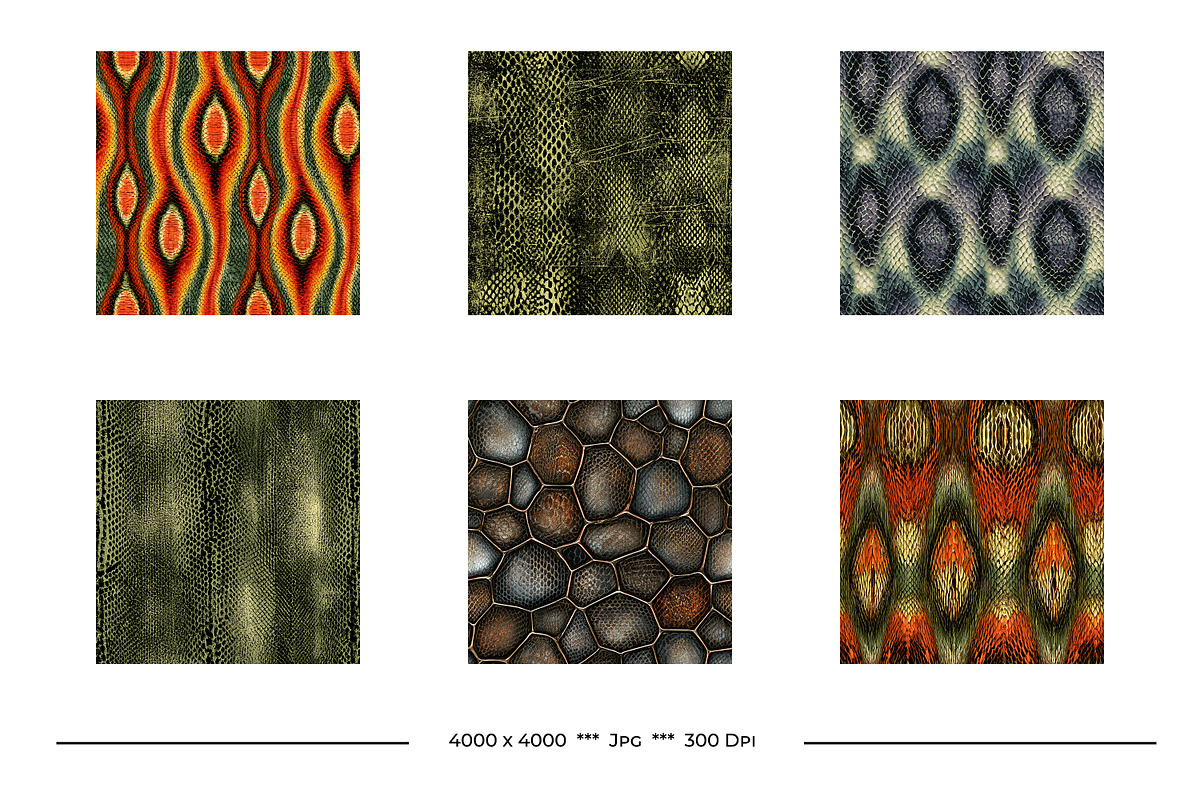 Snakeskin Retro Art Style Designs, a Pattern Graphic by karenfoleyphoto (Photo 6 of 10)