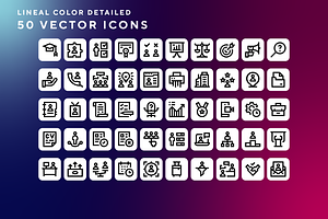 Recruitment icons, an Outline Icon by Wencory