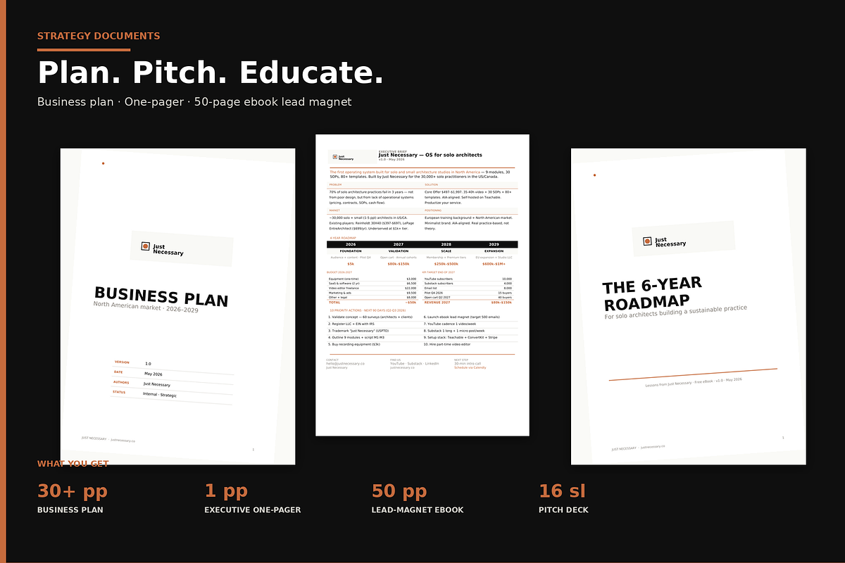 Architecture Studio Templates Bundle, a Presentation Template by Just Necessary (Photo 5 of 6)