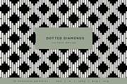 Dotted Diamonds. Surface Design, a Pattern Graphic by Curly_Pat (Thumbnail 1 of 8)
