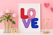 Faux Yarn Love Valentine Png, an Illustration by Canvas Craft (Thumbnail 5 of 7)