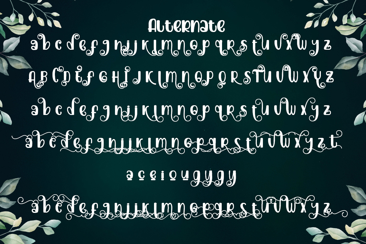 Beautiful place, a Font by Bramcreative (Photo 4 of 10)