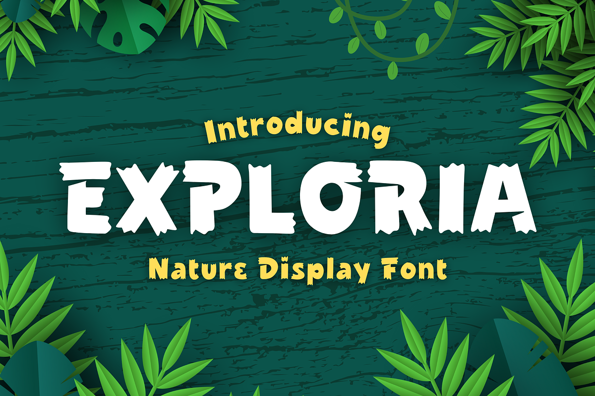 Exploria Font, a Sans Serif Font by LetterStuff Typefoundry (Photo 1 of 10)