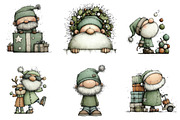 Whimsical Santa Clipart, an Illustration by DreamArtGraphic (Thumbnail 5 of 5)