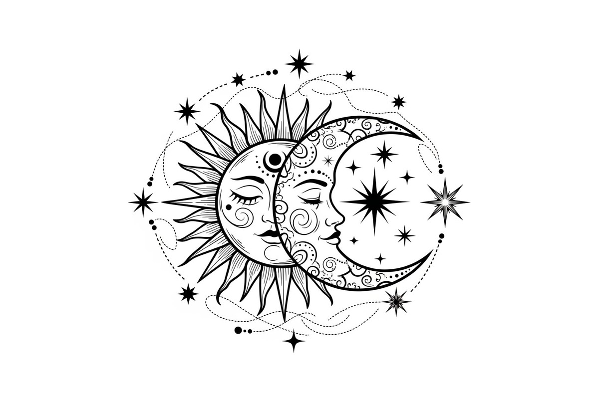 Sun Moon Celestial Mandala Bundle, an Illustration by Gaye Art (Photo 11 of 31)
