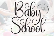 Baby School | Script Font, a Handwritten Font by Scratchones (Thumbnail 1 of 9)