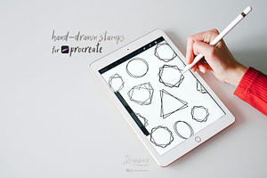 Geometric Frames Stamp Brushes 015