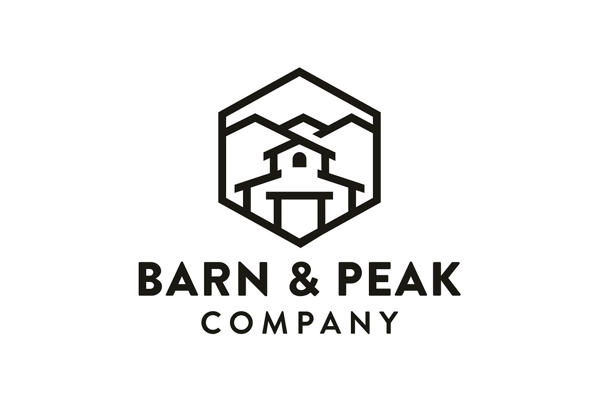 Farm Barn with Mountain Peak Logo, a Branding & Logo Template by Buqancreative (Photo 1 of 2)