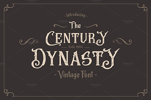 The Century Dynasty, a Serif Font by Magicpics