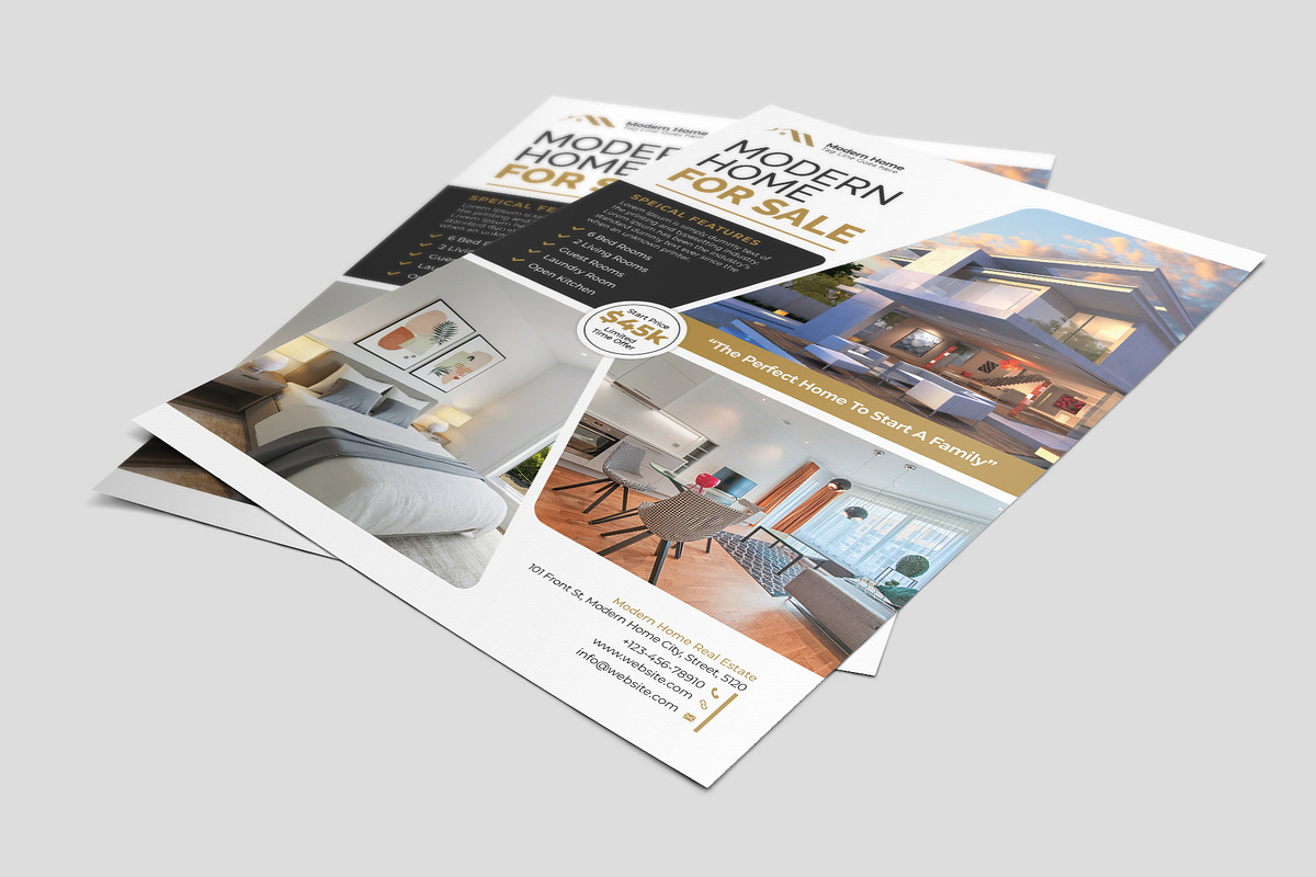 Real Estate Flyer Template, a Flyer Template by Abdul Studio (Photo 3 of 4)