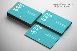 3 In 1 Business Cards Mockup