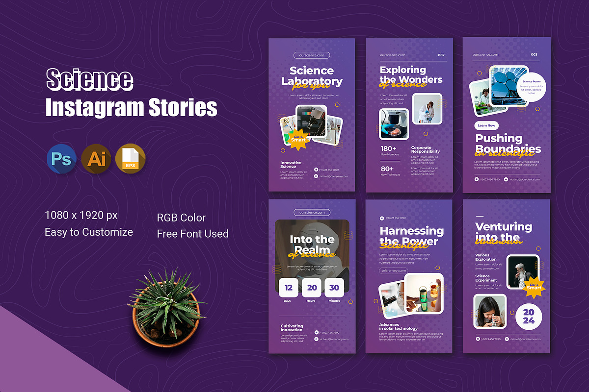 Science Instagram Story, a Social Media Template by Esensifiksi.studio