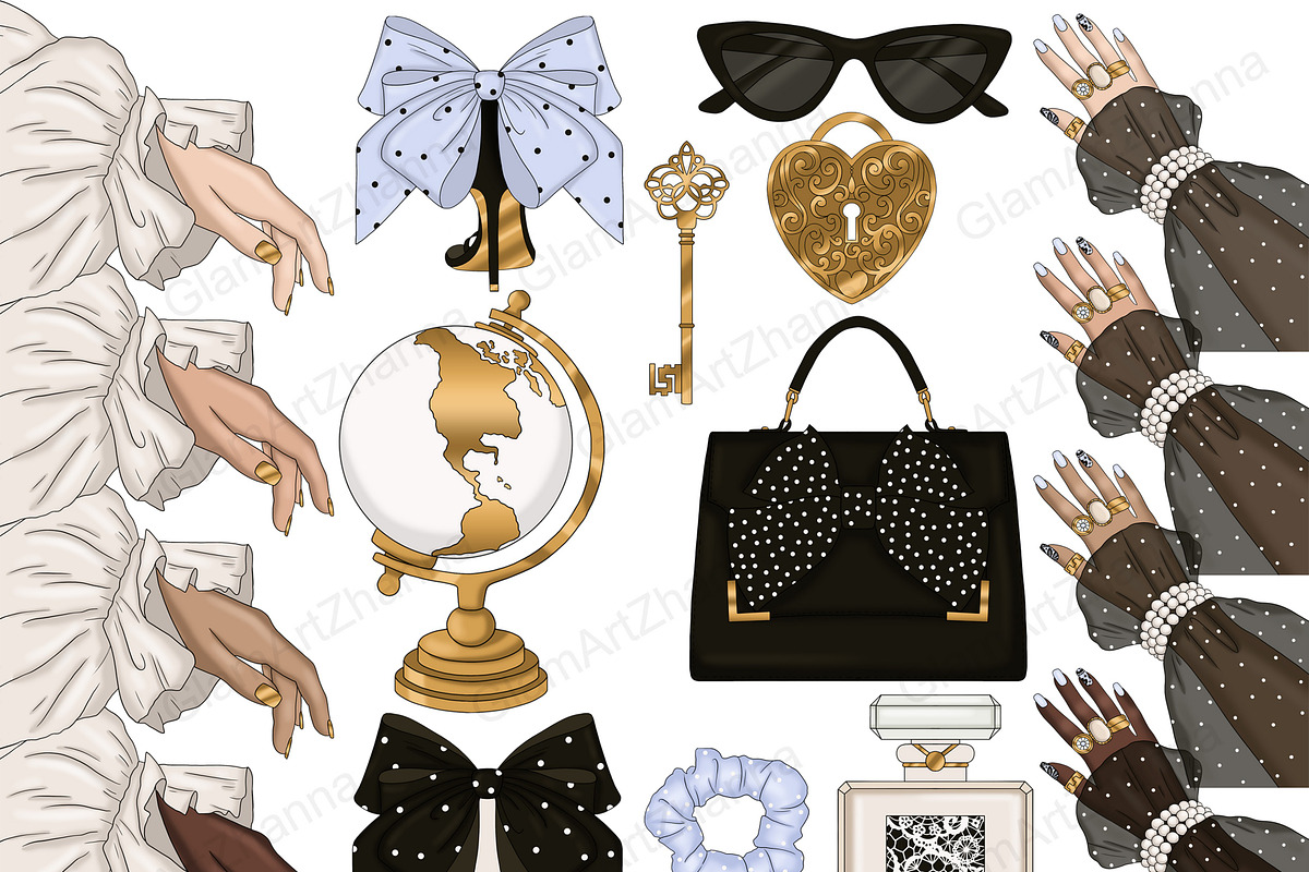 Fashion Clipart, an Object Illustration by GlamArtZhanna (Photo 2 of 5)