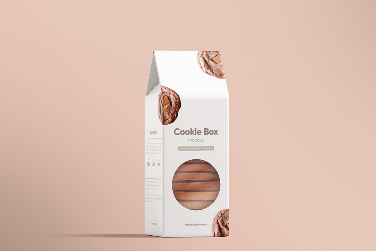Cookie Box Mockup, a Packaging Mockup by WebAndCat (Photo 9 of 10)