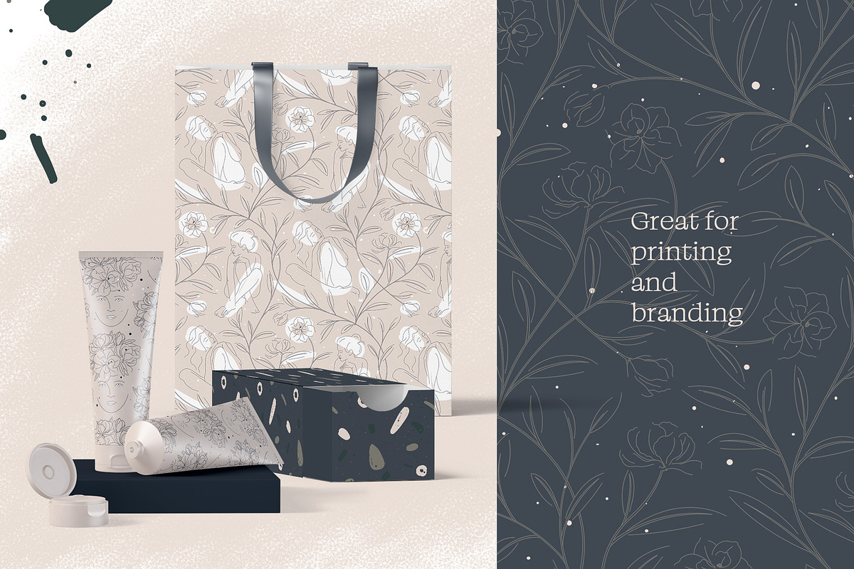 collection of patterns féminité, a Pattern Graphic by LazuInna Shop (Photo 3 of 11)