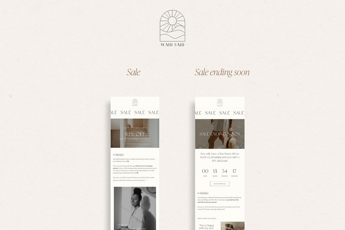 Minimal Flodesk Email Templates, an Email Template by Wonderlik Webdesign (Photo 6 of 9)