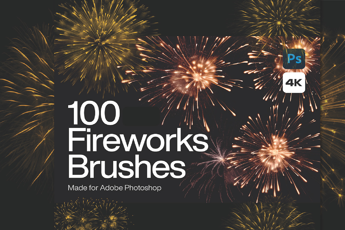 Fireworks sparkler Brush, Photoshop, a Brush Add-On by Chipshpow Graphics (Photo 1 of 8)