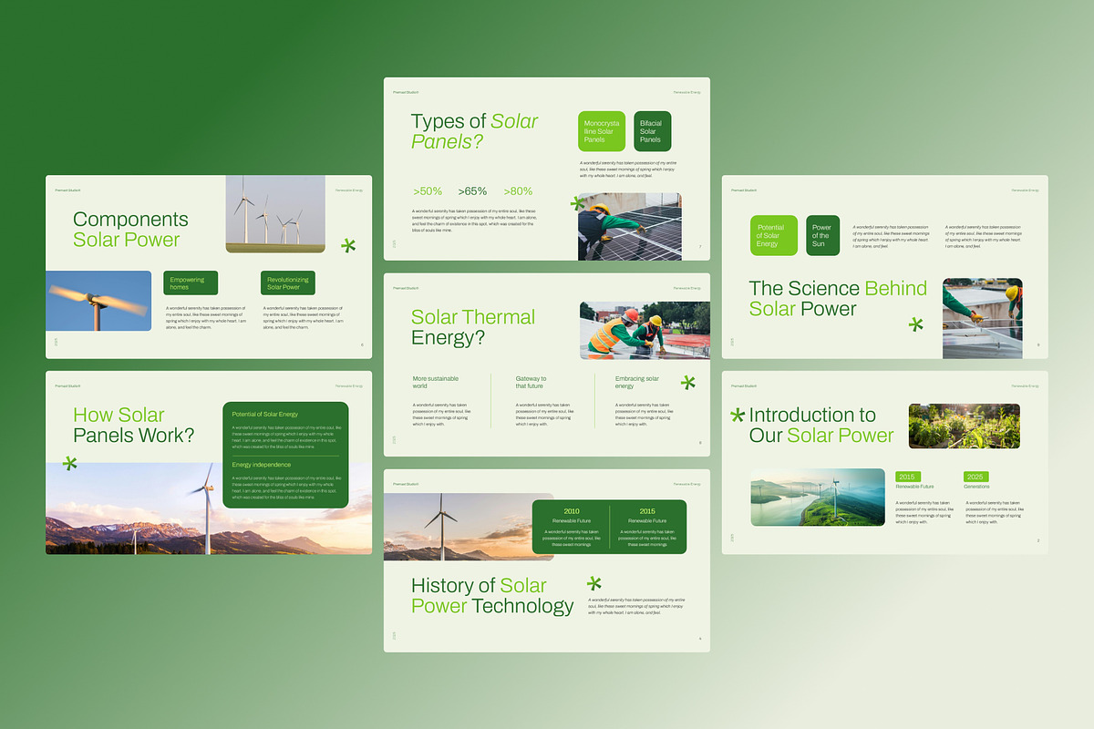 Green Energy Presentation PowerPoint, a Presentation Template by Premast (Photo 5 of 5)
