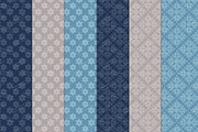 Navy Christmas Wreaths & Patterns, an Illustration by Amanda Ilkov (Thumbnail 5 of 5)