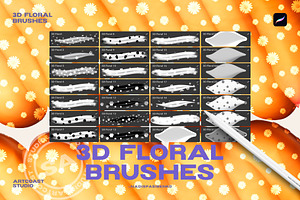 Procreate 3D Floral Brushes