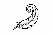 Vintage Feather Swirl SVG Bundle, an Illustration by Creativeshirt (Thumbnail 18 of 31)