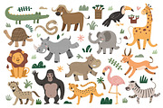 African animals cartoon illustration, an Animal Illustration by Fave Brush (Thumbnail 2 of 4)