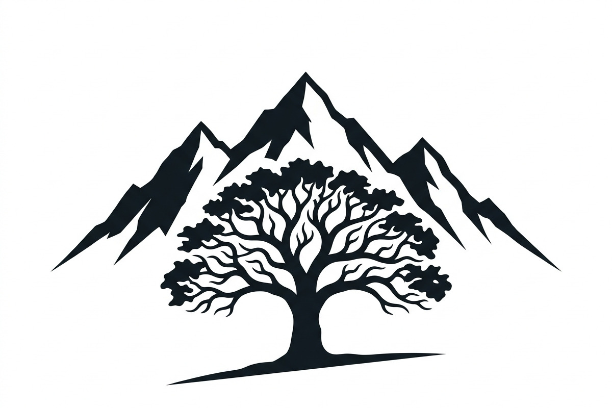 50 Sacred Mountain Tree Silhouette, an Empty State Illustration by Amazin_art (Photo 16 of 37)