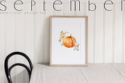 SEPTEMBER Watercolor Fall Set, an Object Graphic by Kaleriia (Thumbnail 4 of 13)