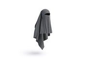 Muslim Woman White Niqab 3d Model, an Object 3D Model by rebrandy (Thumbnail 7 of 9)