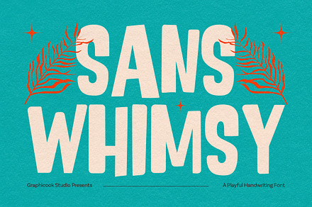 Sanswhimsy, a Handwritten Font by graphicook