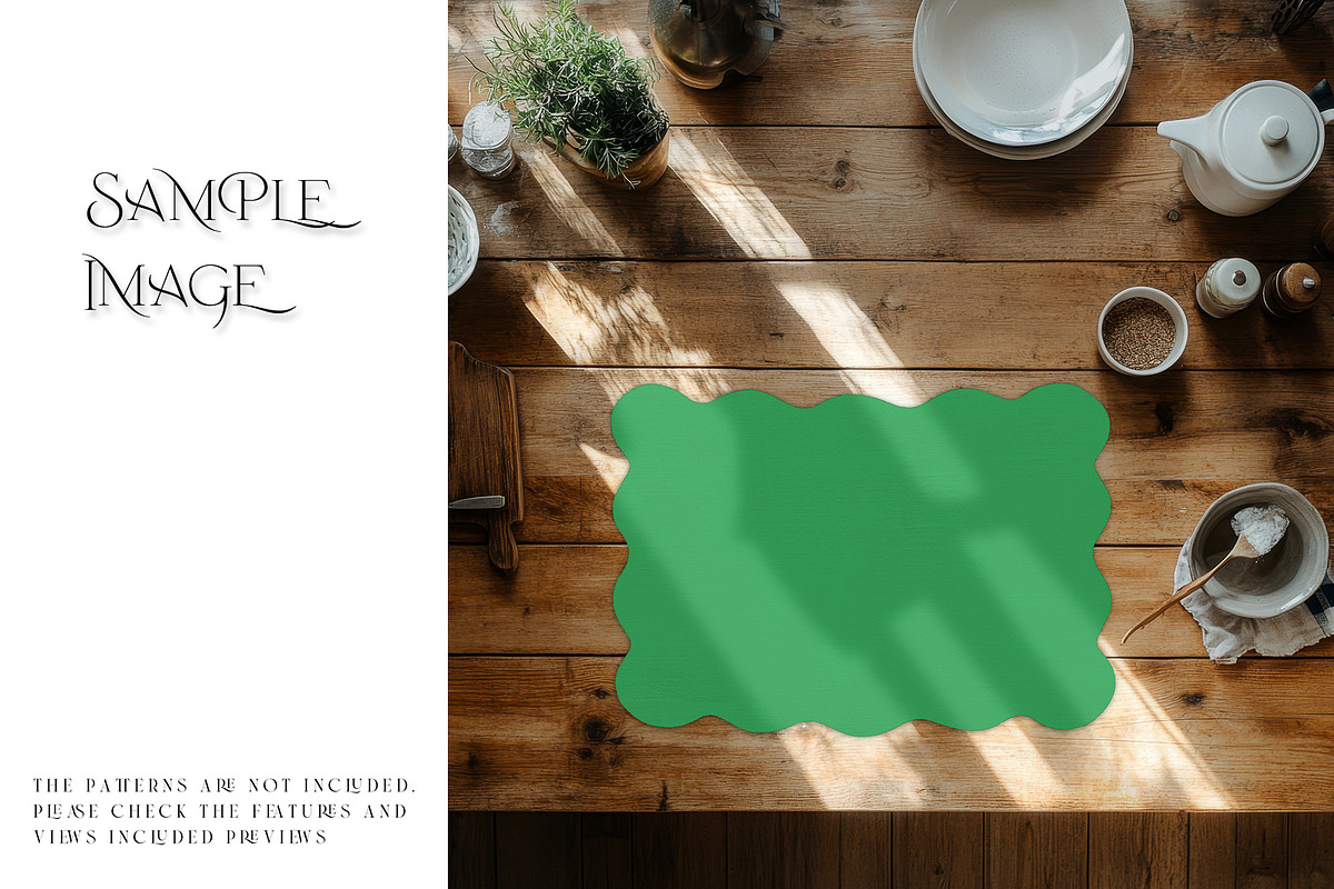 Scalloped Laser Cut Placemat Mockups, a Mockup by mock-ups (Photo 10 of 22)