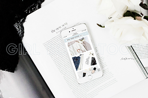 Styled Stock iPhone Mockup PNG